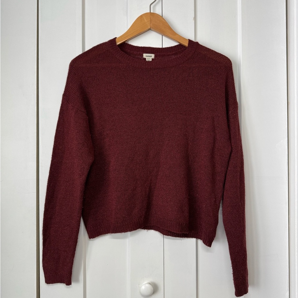 Burgundy Garage Sweater, XS
